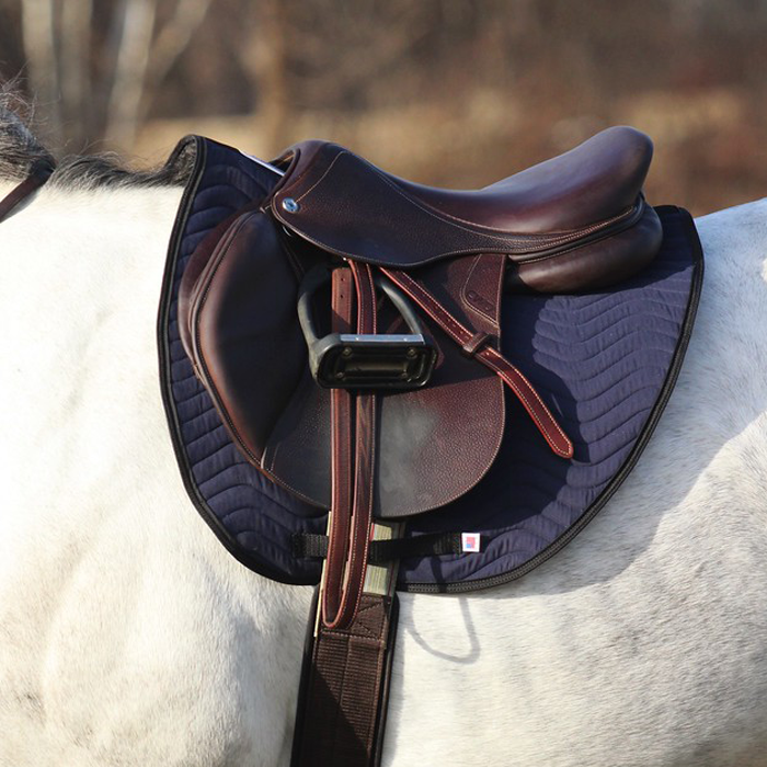 Horse Quilted English All-Purpose Saddle Pad Purple w/ Pockets 7285